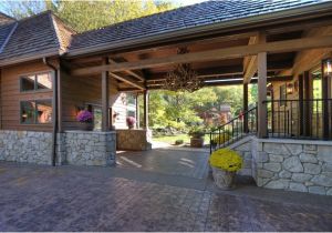 House Plans with Breezeway Between House and Garage Rustic Garage Addition Breezeway Rustic Exterior