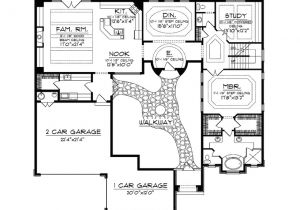 House Plans with Courtyards In Center Hacienda House Plans Center Courtyard