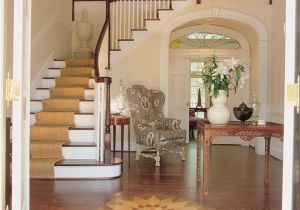 House Plans with Foyer Entrance southern Plantation House Entry Foyer with Inlaid Wood
