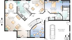 House Plans with Home theater Flowing Living Spaces and A Home theater 2159dr 1st