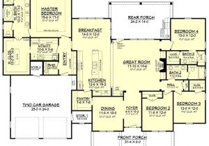 House Plans with Large Great Rooms One Story House Plans with Great Room New 4 Bedroom House