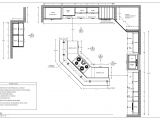 House Plans with Large Kitchen island Sample Kitchen Floor Plan Shop Drawings Pinterest