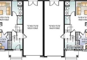 House Plans with Lots Of Storage Multi Family Plan W3055 Detail From Drummondhouseplans Com