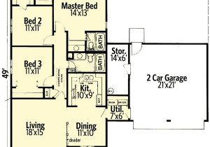 House Plans with Lots Of Storage Ranch House Plan with Lots Of Storage 55160br
