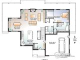 House Plans with Open Floor Plan and Walkout Basement House Plan W3967 Detail From Drummondhouseplanscom Open