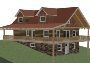 House Plans with Open Floor Plan and Walkout Basement Open Floor Plans Log Home with Plans Log Home Plans with