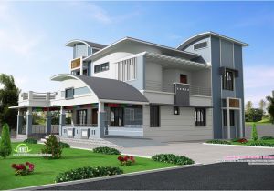 House Plans with Pictures Of Real Houses Modern Unique Style Villa Design Kerala Home Design and