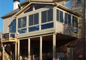 House Plans with Screened Porches and Sunrooms 1st Floor Sunroom to Deck Over Walkout Basement My