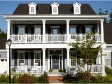 House Plans with Second Story Porch the Owens Model at Old Davidson Traditional Exterior