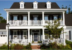 House Plans with Second Story Porch the Owens Model at Old Davidson Traditional Exterior
