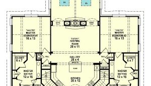 House Plans with Two Master Suites On Main Floor Dual Master Suites 58566sv 1st Floor Master Suite Cad