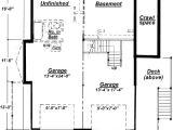 House Plans with Unfinished Basement C 511 Unfinished Basement Floor Plan From