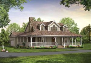 House Plans with Wrap Around Porches 1 Story Single Story Farmhouse with Wrap Around Porch Square