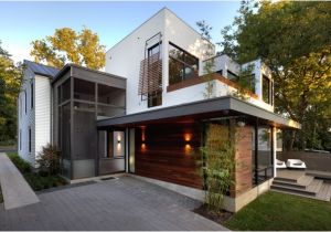 Houzz Modern Homes Plans Harris Back Exterior