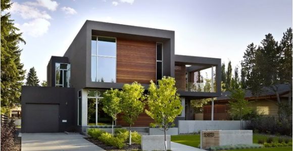 Houzz Modern Homes Plans Sd House Modern Exterior Edmonton by Thirdstone