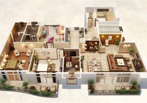 Huge Home Plans 25 Three Bedroom House Apartment Floor Plans
