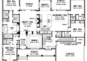 Huge Home Plans First Floor Plan Of the Clarkson House Plan Number 1117