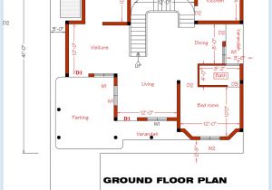 In Ground Home Plans 3 Bedroom Home Plan and Elevation Kerala Home Design and