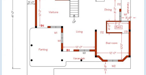 In Ground Home Plans 3 Bedroom Home Plan and Elevation Kerala Home Design and