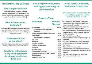 In House Dental Membership Plans Gentle Family Dentistry In House Dental Savings Plan