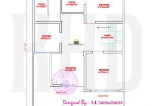Indian Home Plan for0 Sq Ft north Indian Style Flat Roof House with Floor Plan