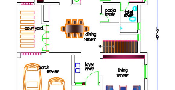 Indian Home Plan for0 Sq Ft south Indian House Plan 2800 Sq Ft Kerala Home Design