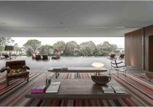 Indoor Outdoor Living Home Plans Marcio Kogan S Casa Lee Concrete House Open Plan Indoor