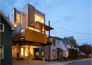 Innovative Home Plans Innovative Front to Back Infill House Creates Two Separate