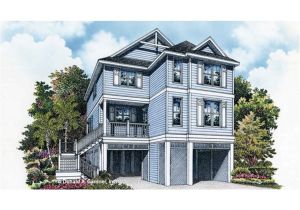 Island Basement House Plans Narrow island Basement Plan Hwbdo77714 Low Country From