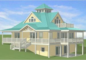 Island Basement House Plans southern Cottages House Plans Sloping Sites