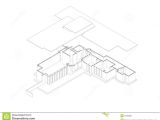 Isometric Drawing House Plans Jacobs 39 House Exploded isometric Drawing Stock Vector