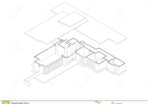 Isometric Drawing House Plans Jacobs 39 House Exploded isometric Drawing Stock Vector