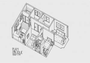 Isometric Drawing House Plans Plan Oblique and isometric Technical Drawings