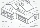Isometric Drawing House Plans Vector Thin Line Icon isometric Suburban American House