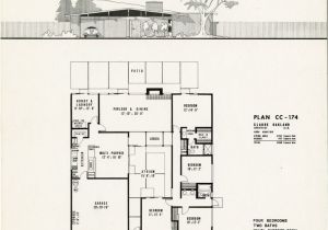 Joseph Eichler Home Plans Eichler Plan Cc 174 Claude Oakland Eichlers