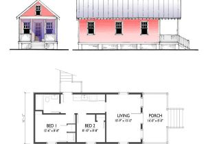 Katrina Home Plan the Katrina Cottage Model 544