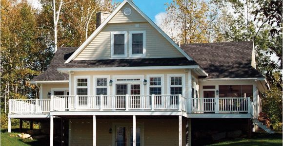 Lake Front Home Plans Luxurious Panoramic Chalet with Great Room Drummond