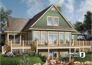 Lake Home Plans with Double Masters House Plan W3914a Detail From Drummondhouseplans Com