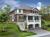 Lake House Plans for Sloping Lots Lake Home Plans Sloping Lot