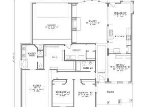 Large 1 Story House Plans One Story House Plans with Large Kitchens Rugdots Com