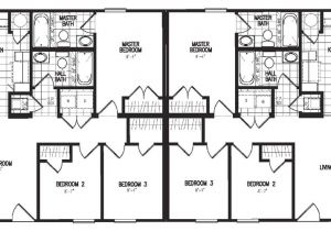Large Duplex House Plans Duplex Model 3060