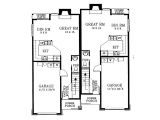 Large Duplex House Plans Eplans New American House Plan Narrow Lot Duplex Front
