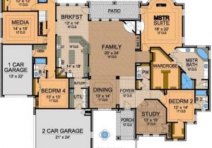 Large Family Home Floor Plans Awesome One Story Floor Plan A Interior Design