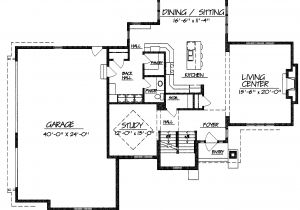 Large Great Room House Plans One Story House Plans Large Great Room