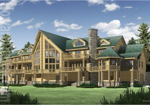 Large Log Home Plans Big Sky Log Home Plan Floor Plans Gallery Of Homes