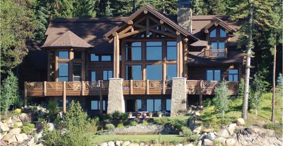 Large Log Home Plans Big Sky Log Home Plan Floor Plans Gallery Of Homes