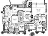 Large One Story Home Plan Sprawling One Story Charmer Hwbdo10218 French Country