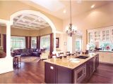 Large Open Floor Plan Homes One Story House Plans with Gourmet Kitchen Home Deco Plans