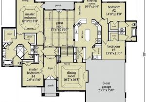 Large Ranch Home Plan Large Ranch Home Plans Smalltowndjs Com