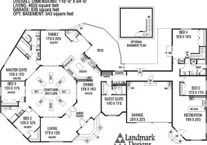 Large Ranch Home Plan Large Ranch House Plans Inspiration House Plans 64580